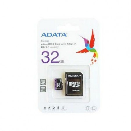 CARD MicroSD ADATA 32 GB, MicroSDHC clasa 10 AUSDH32GUICL10-RA1