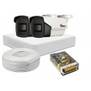 Kit supraveghere video SAFER, 2 Camere 2 MP FULL HD, IR 40 m, DVR 4 canale FULL HD, SAF-2XFHDIR40ACC