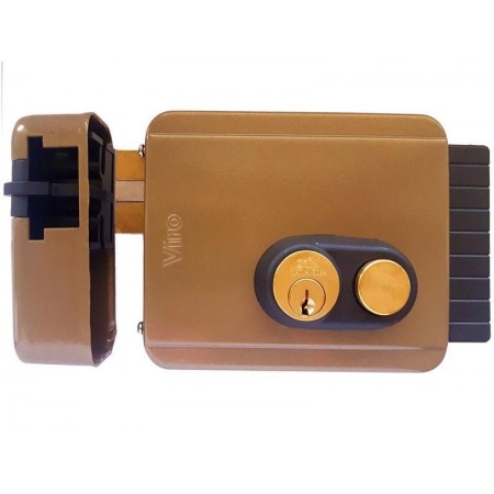 Yala aplicata stanga, de exterior, cu buton, 12V VIRO