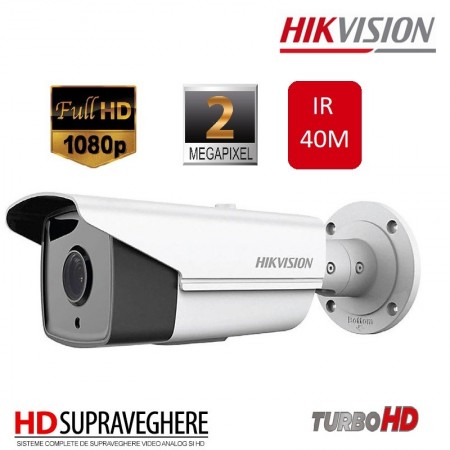 CAMERA SUPRAVEGHERE EXTERIOR HDTVI 1080P IR40M, HIKVISION TURBO HD DS-2CE16D0T-IT3