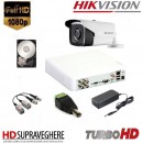 KIT SUPRAVEGHERE VIDEO COMPLET 1 CAMERA FULL HD 2.0MP IR80M HIKVISION