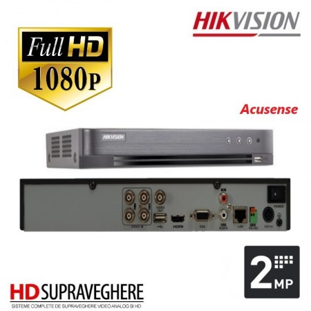 DVR HIKVISION, Acusense , 4 Canale, 2 MP 1080p,5.0 DS-7204HQHI-M1/S